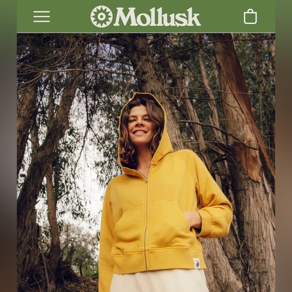 Mollusk Duality Zip Hoodie golden yellow - Picture 3 of 6